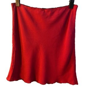 John Galt Red Sephira Skirt